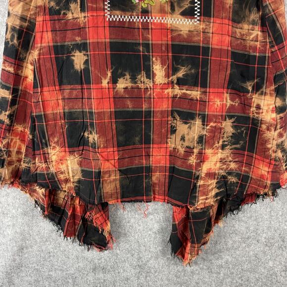 Savannah Jane Duster Vest Womens Small Embroidered Southwestern Grunge Boho NEW - Picture 14 of 15